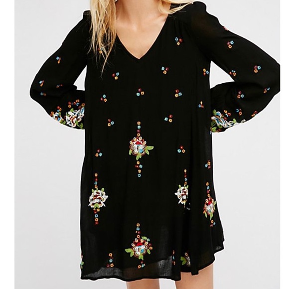 [Free People] Oxford Embroidered Mini Dress - Picture 6 of 8